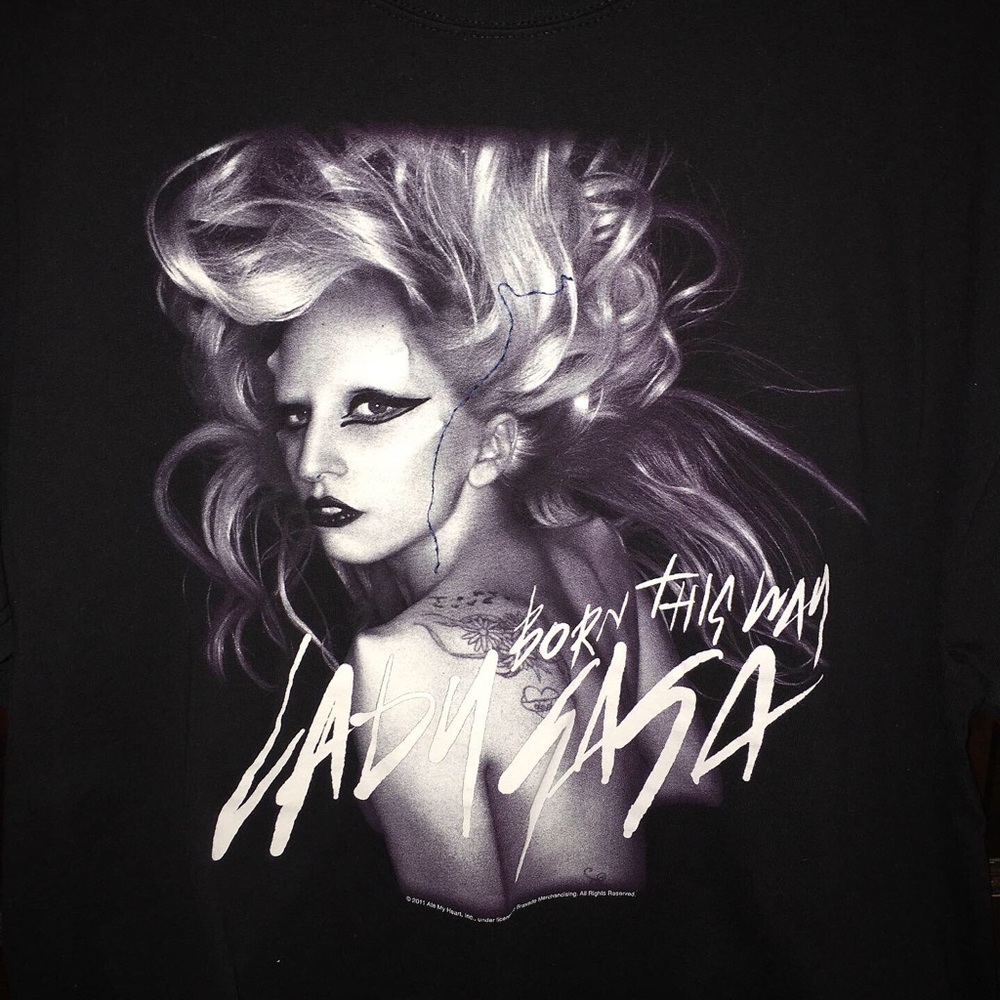 Lady Gaga Born This Way Tour tee